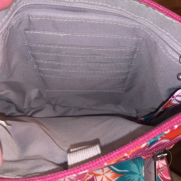 Baggallini Horizon floral print colorful crossbody bag RFID wallet organizer EUC - Picture 5 of 15